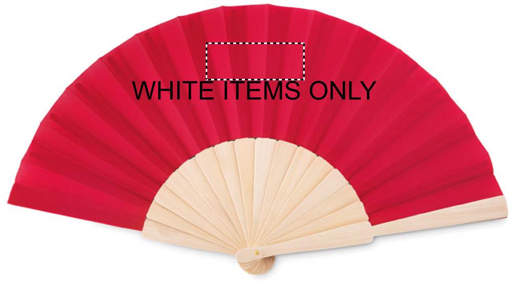 Manual hand fan front on white 05