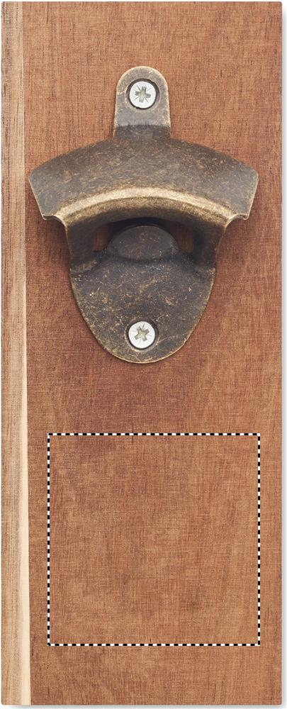 Wall mounted bottle opener front lower 40