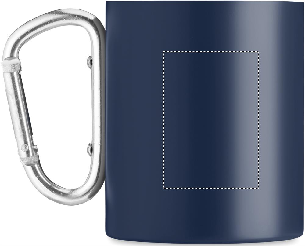 Double wall metal mug 300 ml left handed 85
