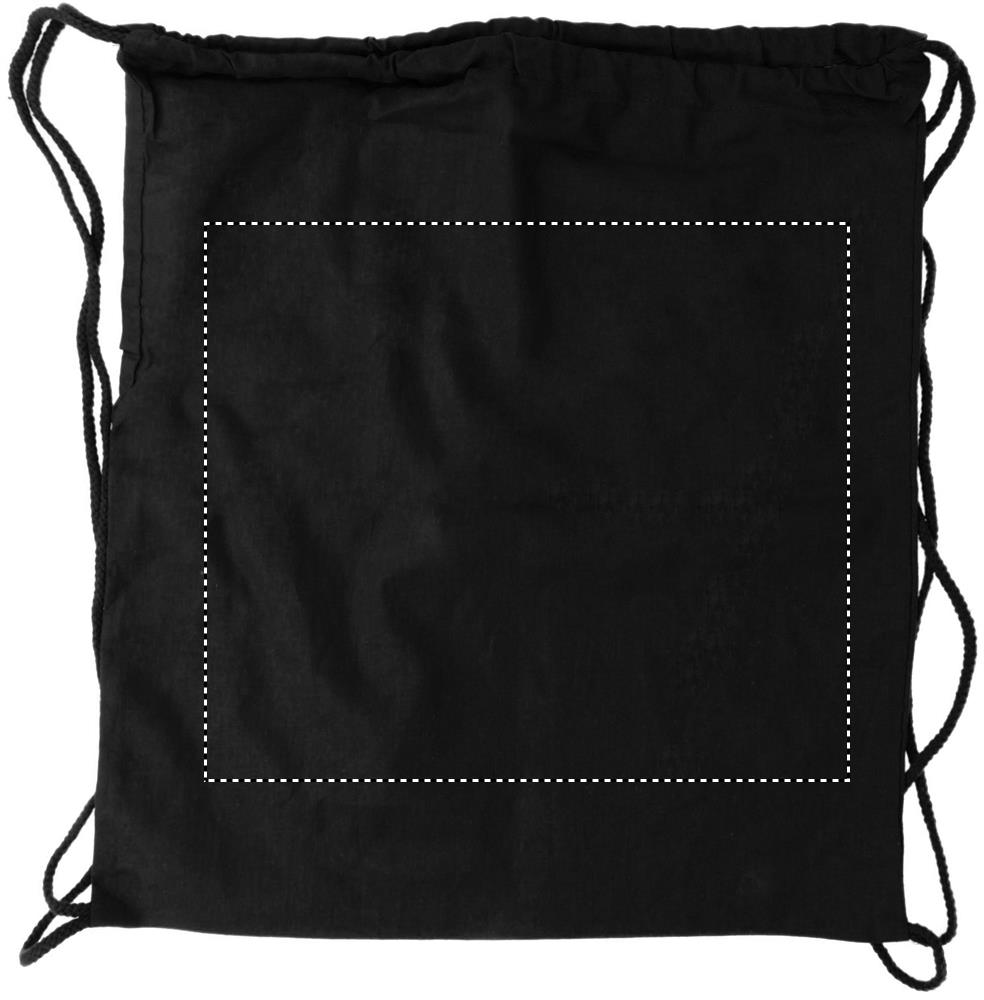 100gr/m² cotton drawstring bag front td1 03