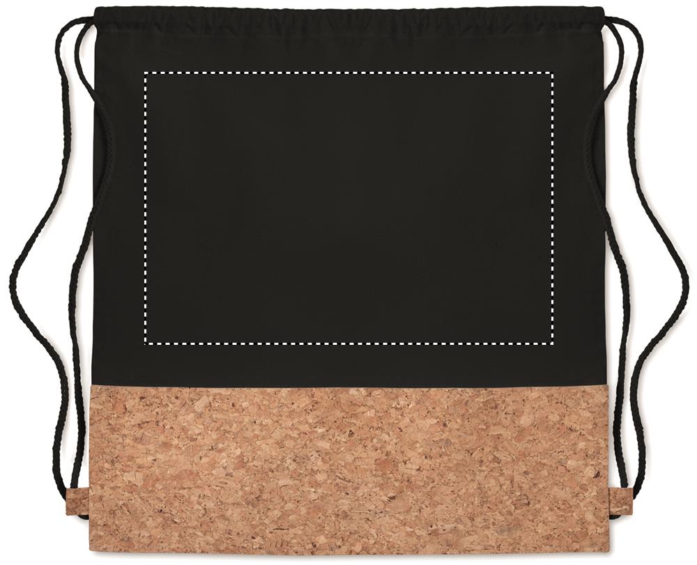 160gr/m² cotton drawstring bag front 03