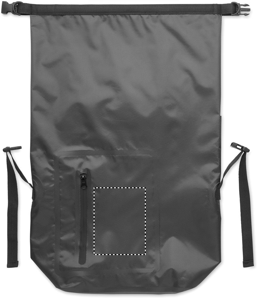 Zaino impermeabile RPET front pocket 15