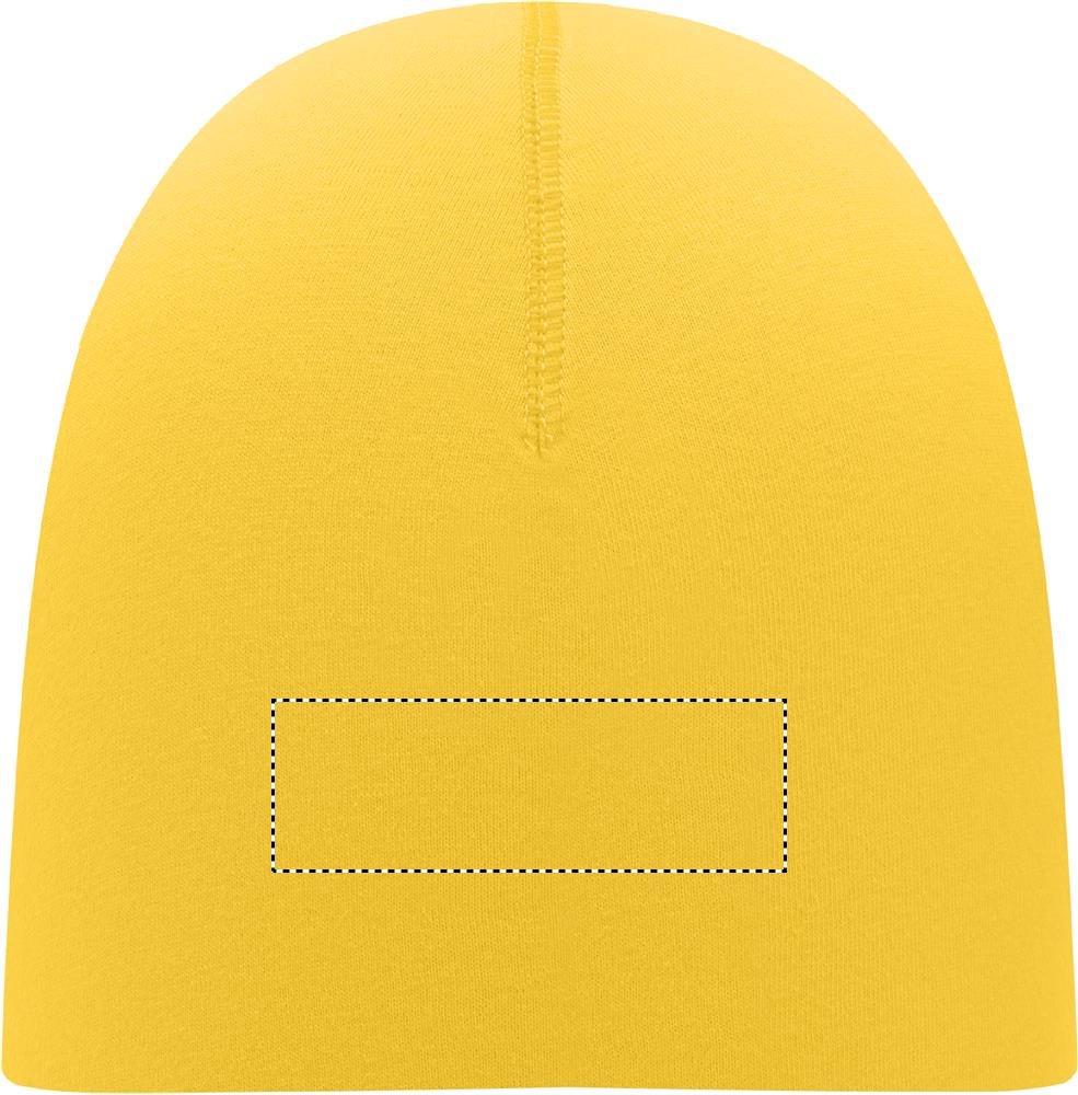 Unisex beanie in cotton front 08