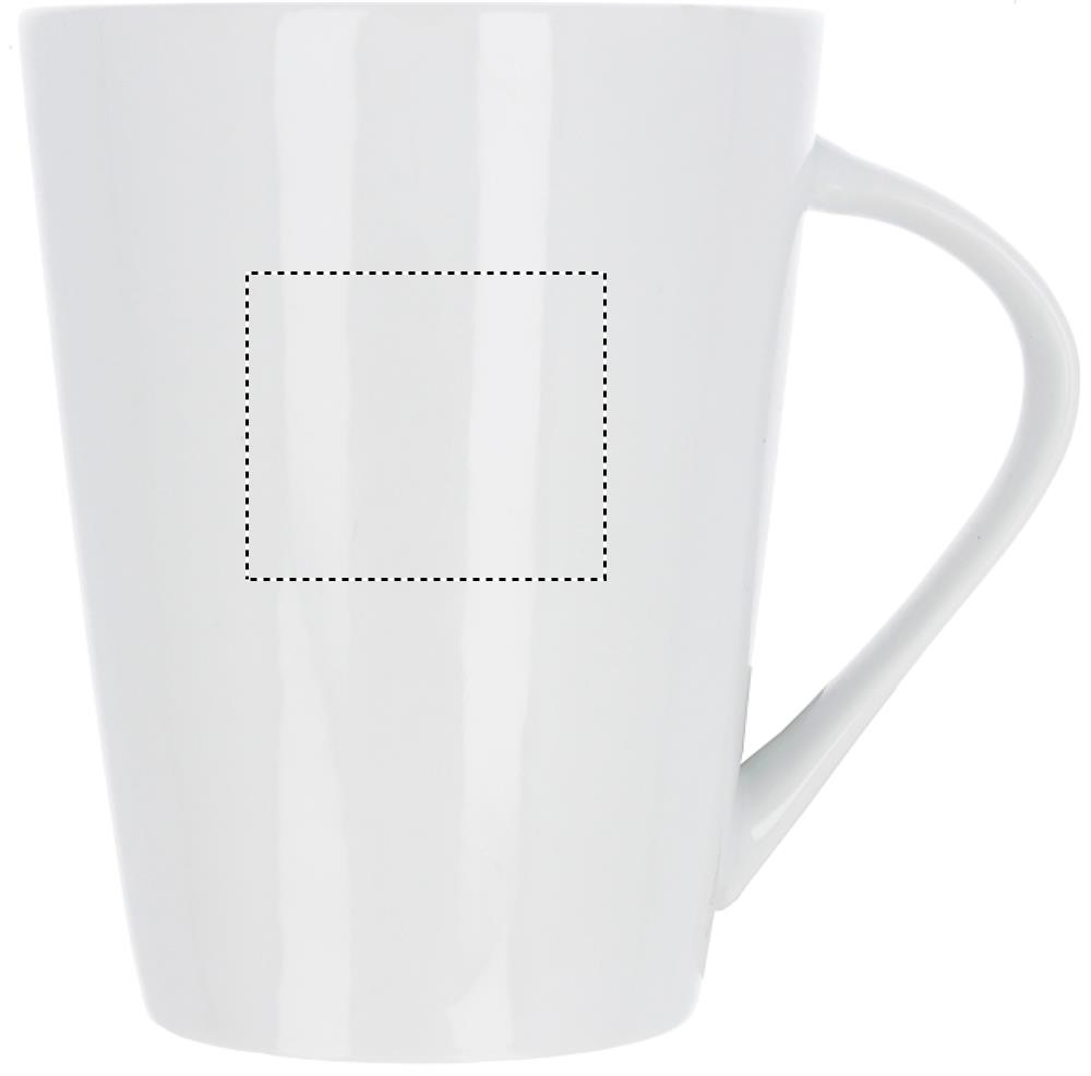 Porcelain conic mug 250 ml right handed 06