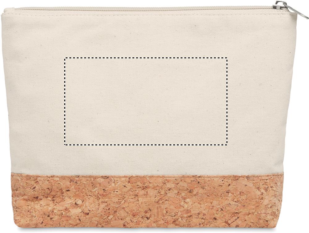 Cork & cotton cosmetic bag side 2 13