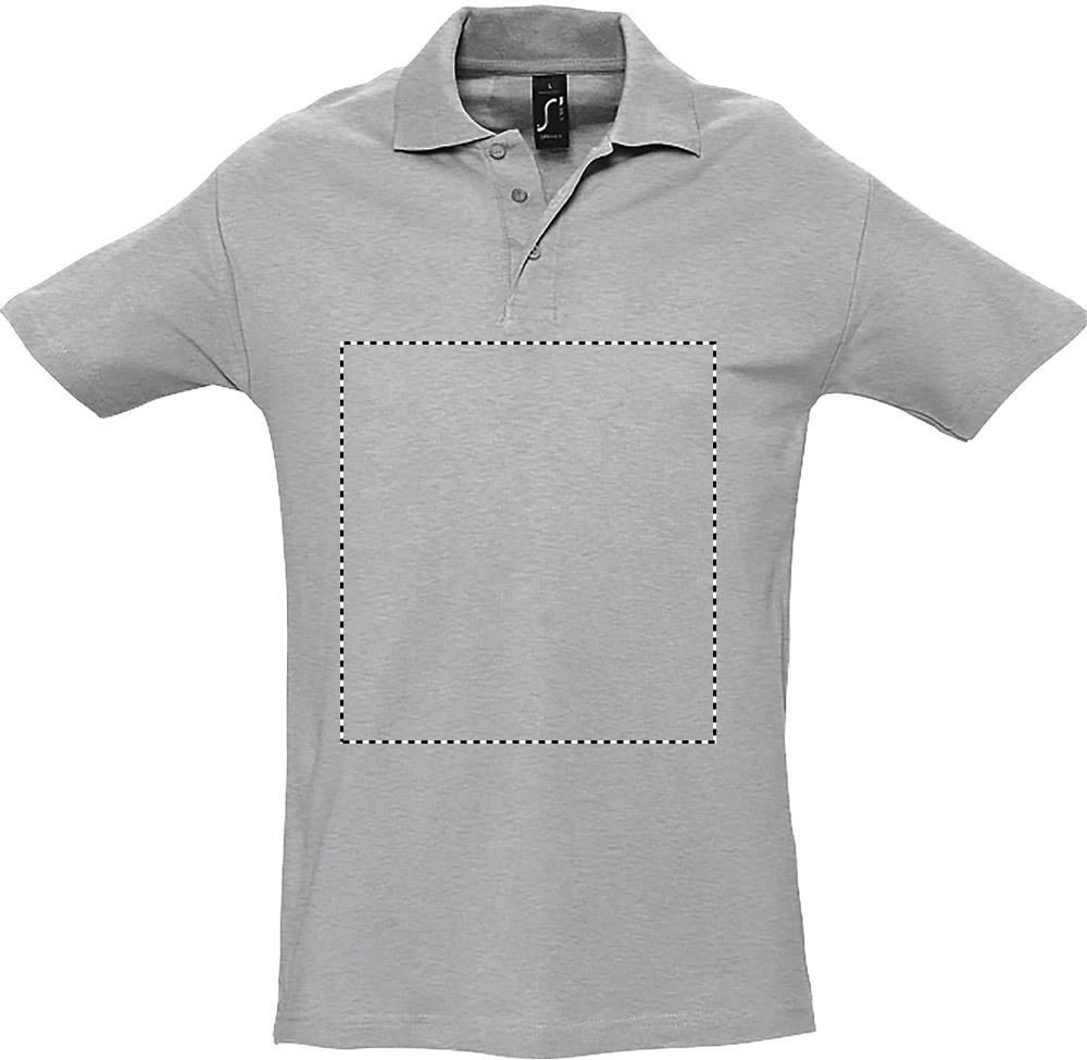 SPRINgII MEN POLO 210g front gy