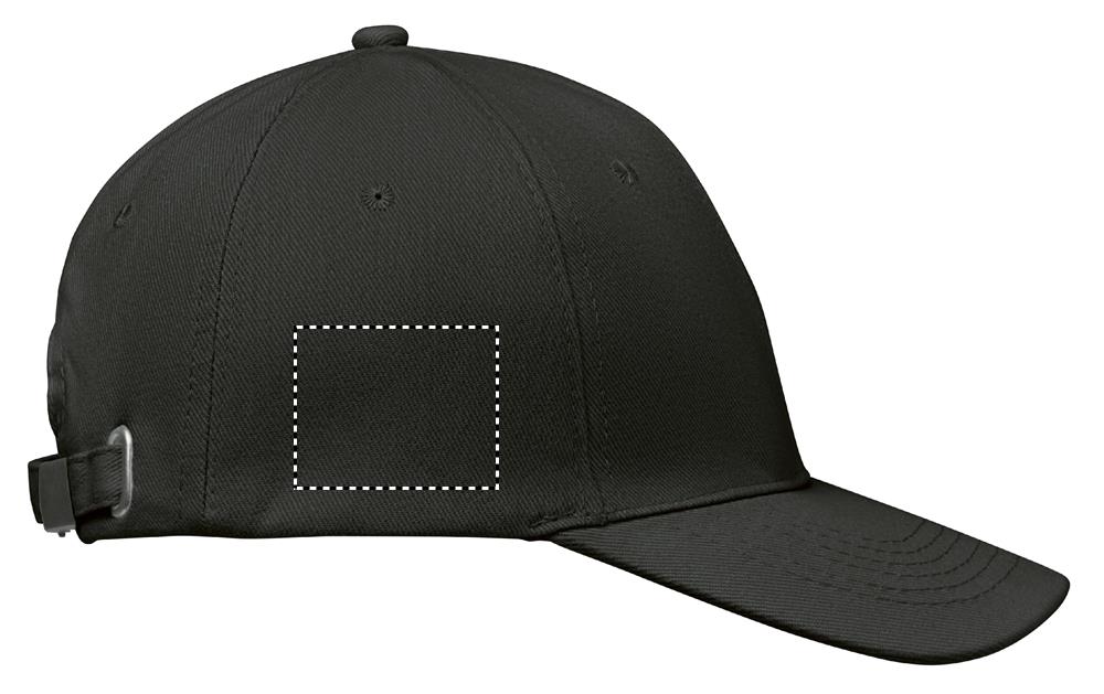 BUFFALO SIX PANEL CAP right side bk