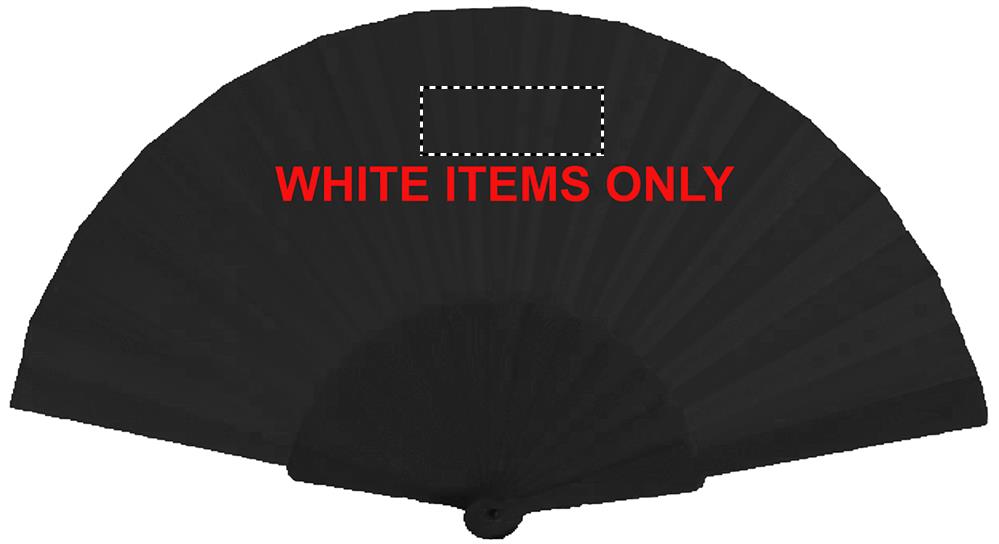 Manual hand fan front on white 03