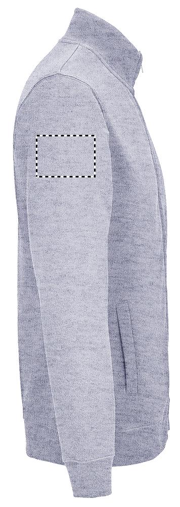 COOPER FULL ZIP SWEAT arm right gy