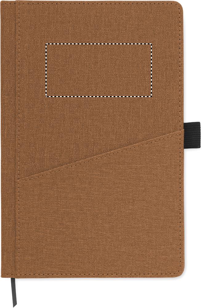 A5 notebook PU front pocket front top pad 01