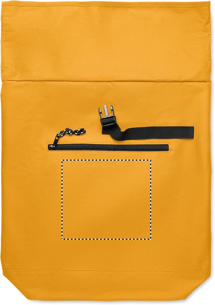 600Dpolyester rolltop backpack front pocket 78