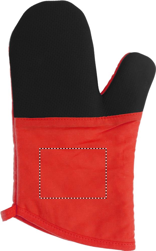 Cotton oven glove back 05