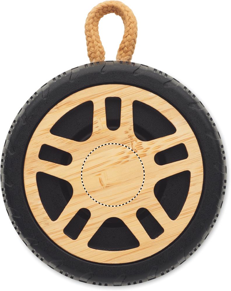 Wireless speaker tire shaped front 40