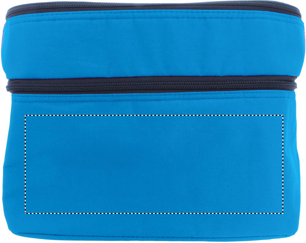 Cooler bag with 2 compartments front bottom 37