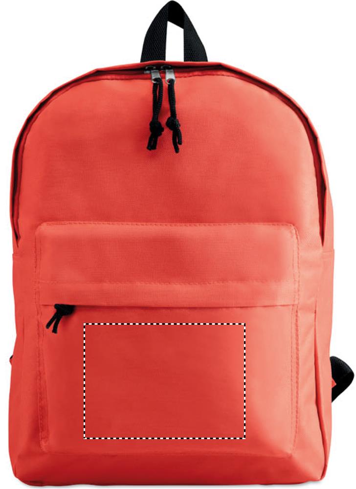 600D polyester backpack front pocket 05