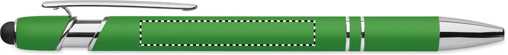 Recycled aluminium stylus pen clip left handed 48