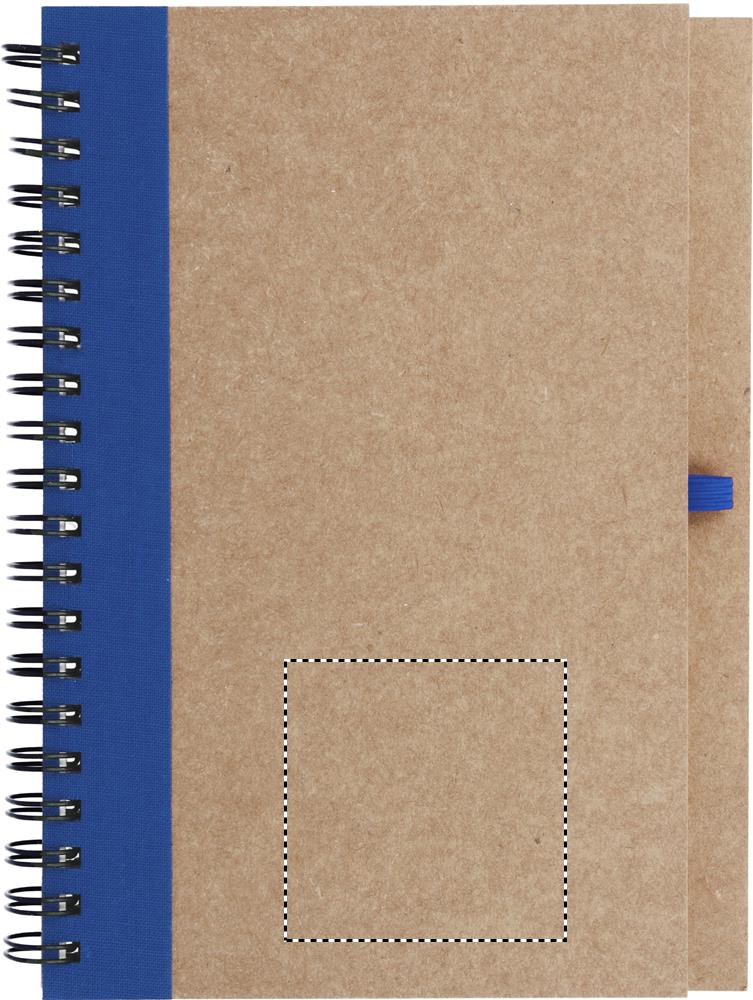 B6 recycled notebook with pen front 04