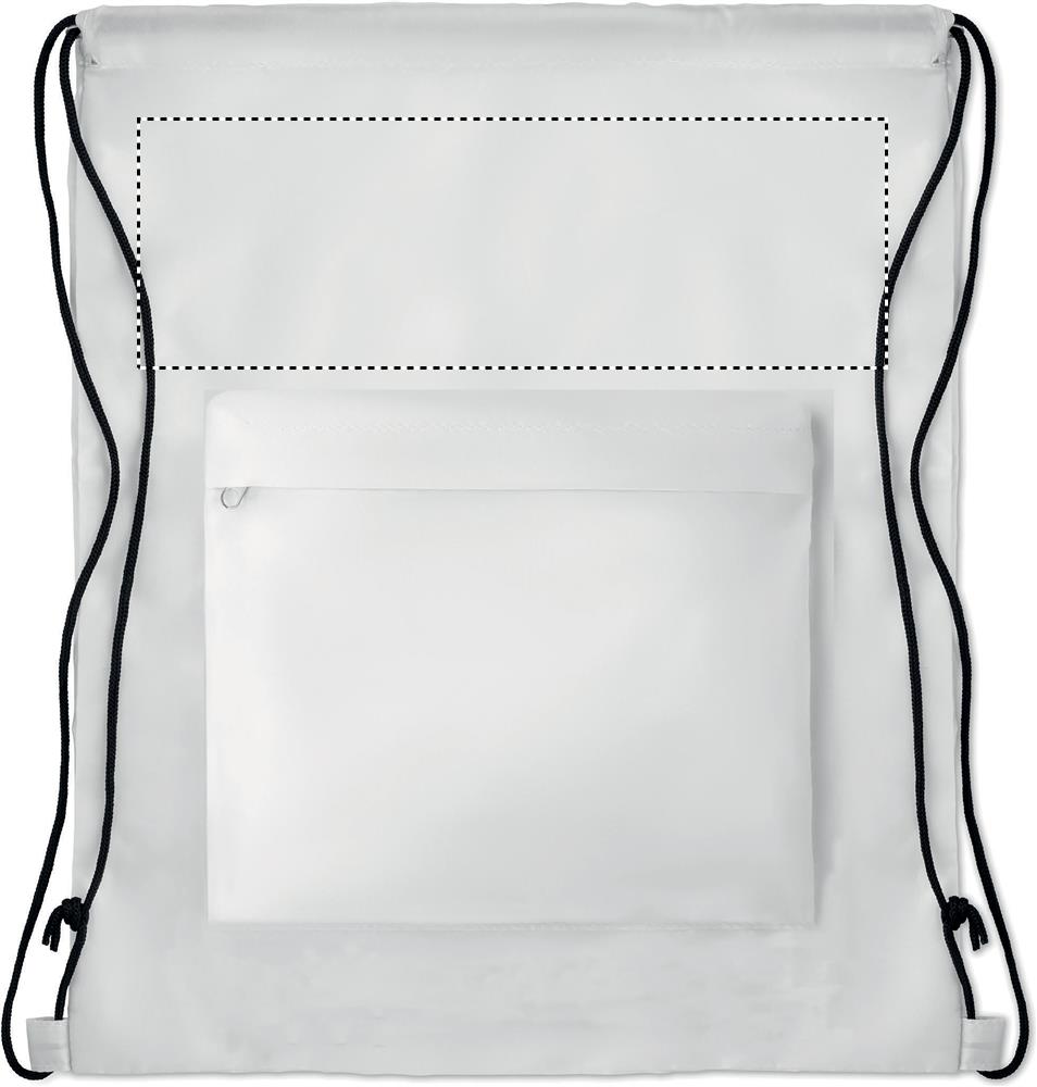 210D Polyester drawstring bag front 06