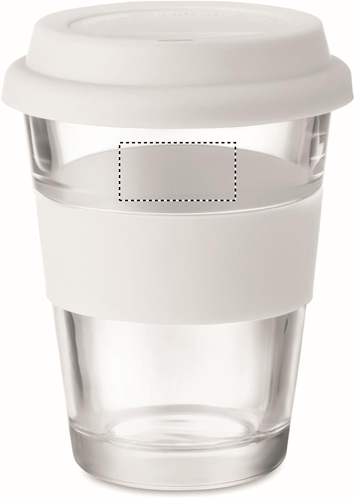 Glass tumbler 350 ml mug front upper 06