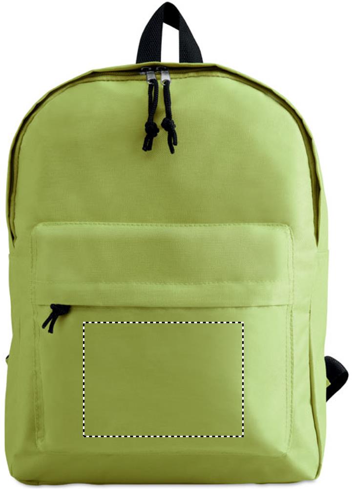600D polyester backpack front pocket 48
