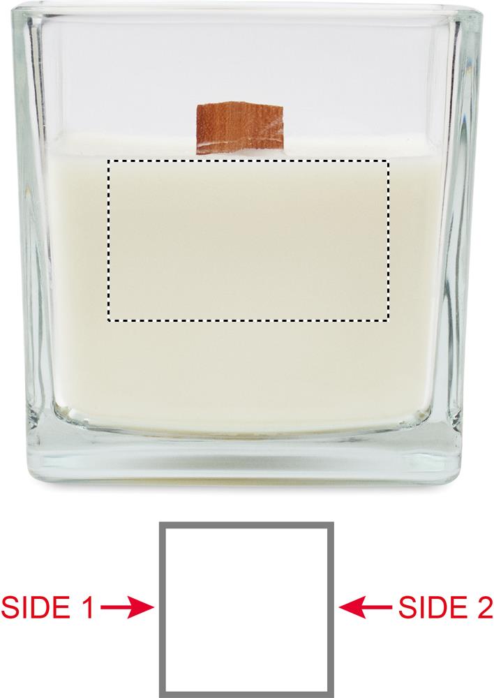 Plant based wax candle 600gr side 1 pad 22