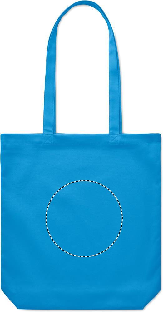 270 gr/m² Canvas shopping bag front embroidery 12