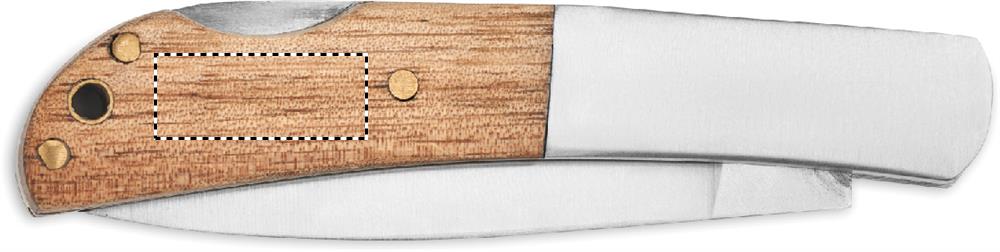 Coltello pieghevole in acacia left handed wood 40