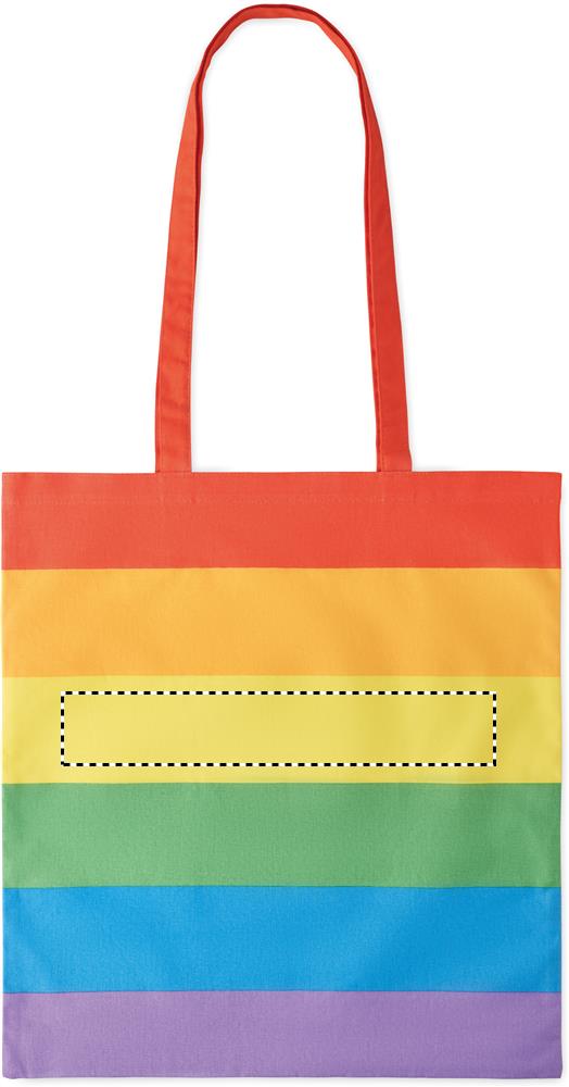 200 gr/m² cotton shopping bag yellow strap 99