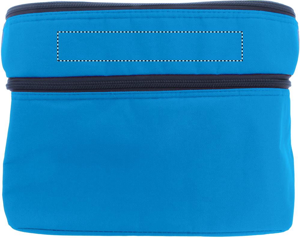 Cooler bag with 2 compartments front top 37
