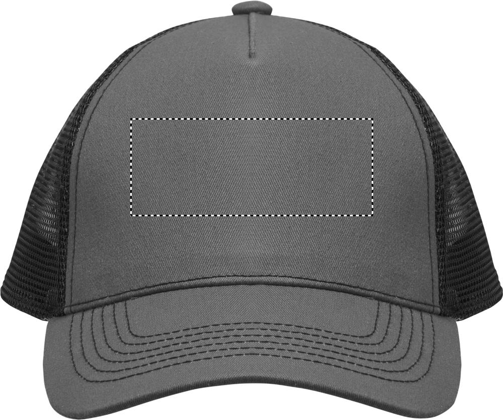 5 panel trucker cap front screen 15