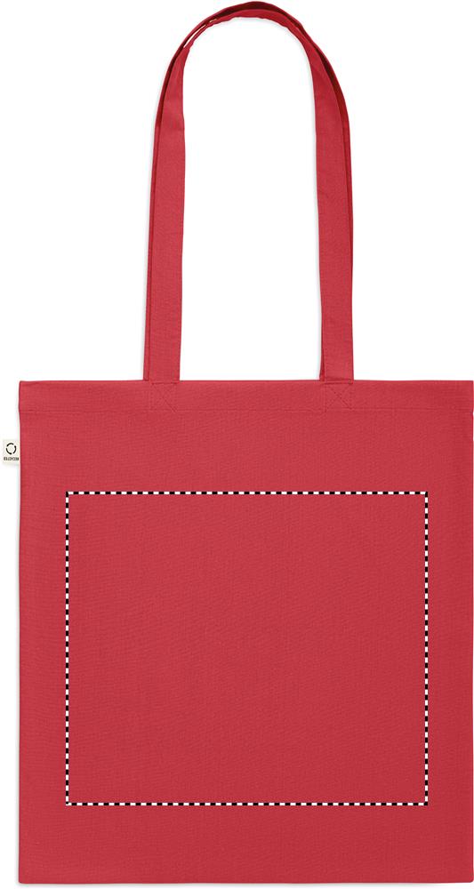 Recycled cotton shopping bag back td1 05