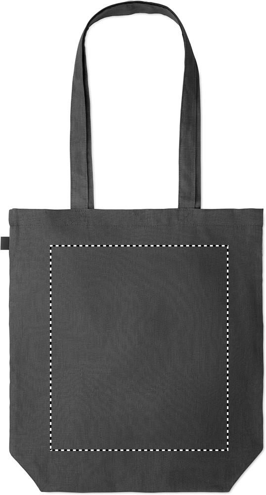 Shopping bag in hemp 200 gr/m² back td1 03