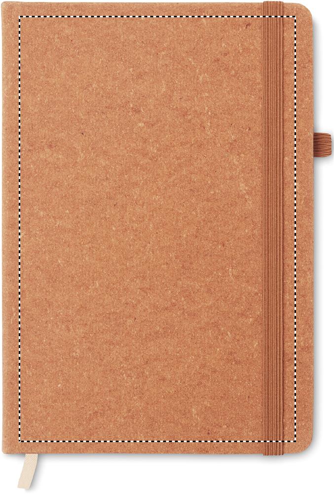 Notebook A5 in PU riciclato front 01