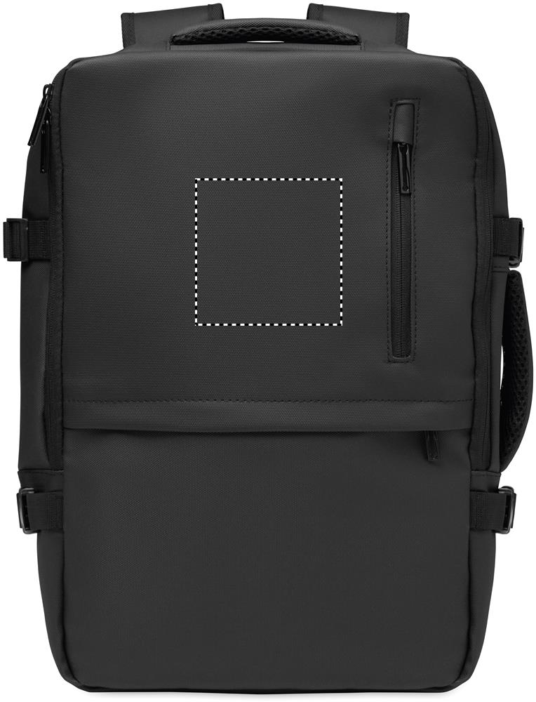 Extendable RPET backpack 20L front pocket 03