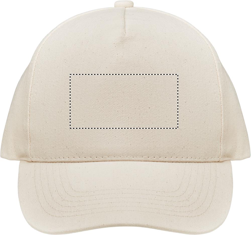 Organic cotton baseball cap front 13