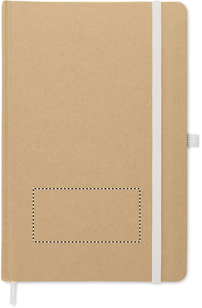 A5 notebook in recycled carton front pad 06