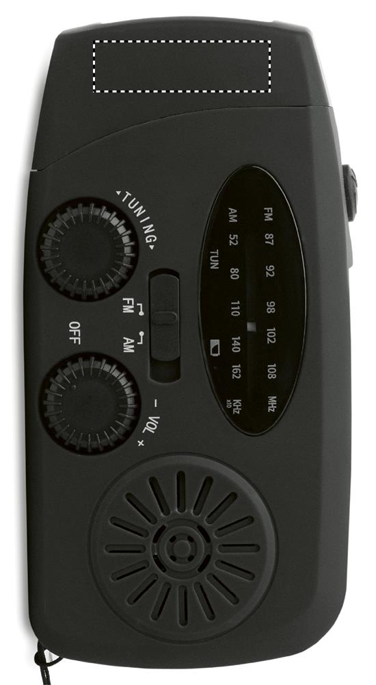 Radio portatile con torcia LED front 03
