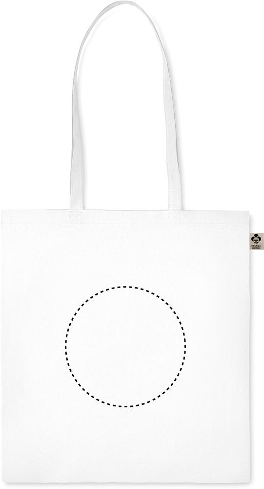 Organic cotton shopping bag embroidery 06