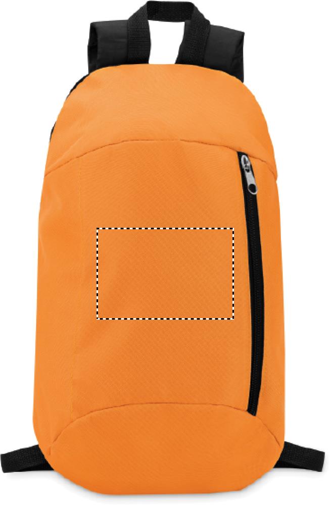 Backpack with front pocket pocket 10
