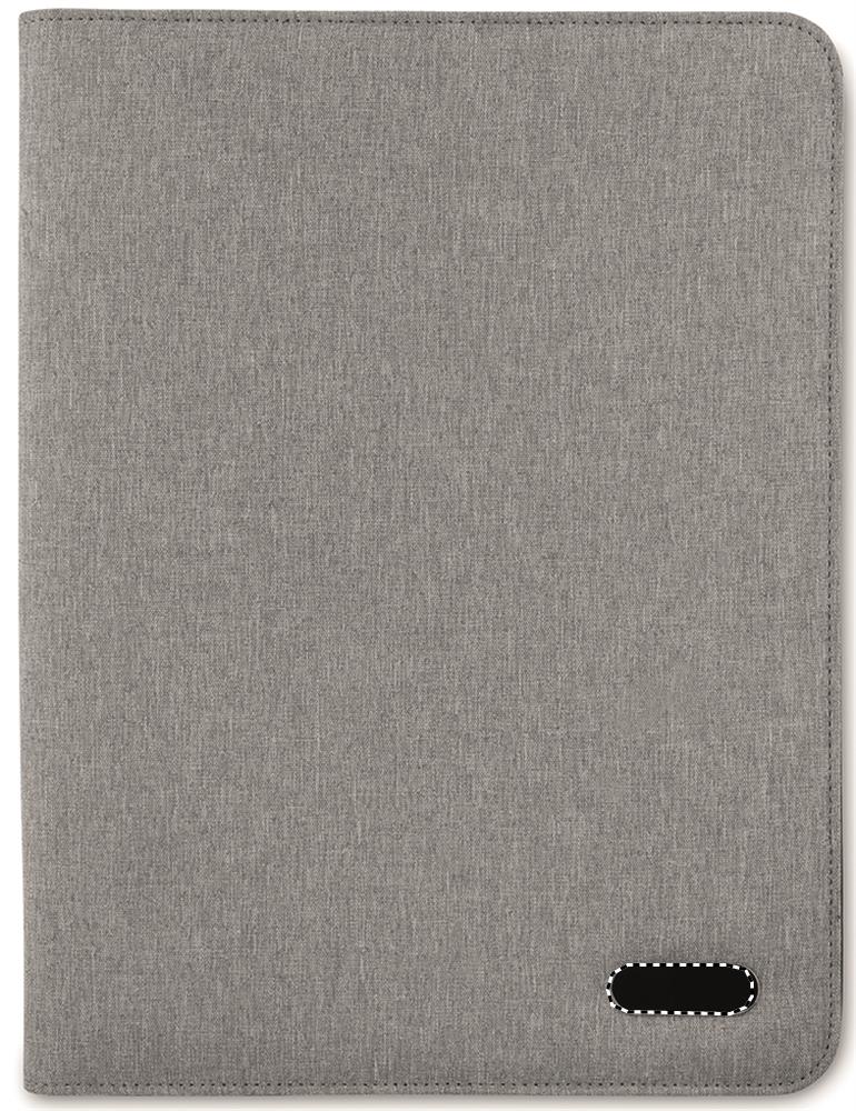A4 conference folder zipped metal plate do 07