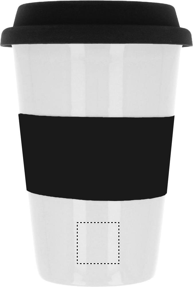 Ceramic mug w/ lid and sleeve front lower pad 03