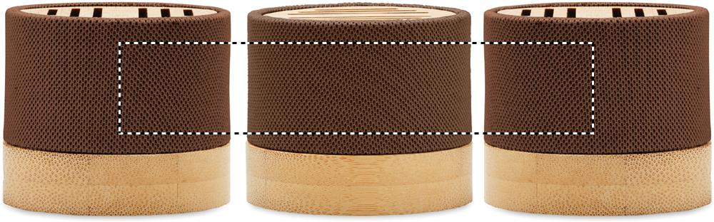 Bamboo RPET wireless speaker roundscreen 41