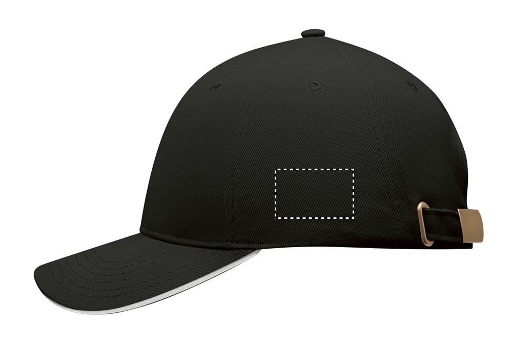 Brushed heavy cotton 6 panel Ba left side 33