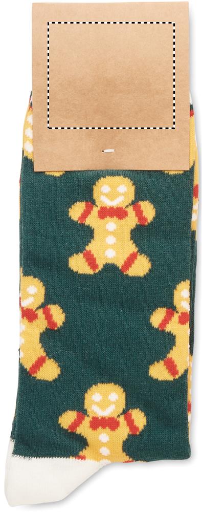 Pair of Christmas socks L cardboard side 1 08