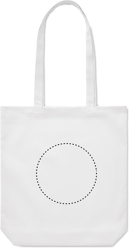 270 gr/m² Canvas shopping bag front embroidery 06