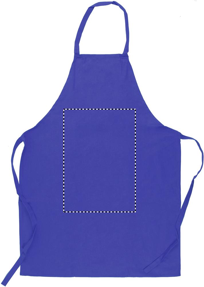 Kitchen apron in cotton front middle 37