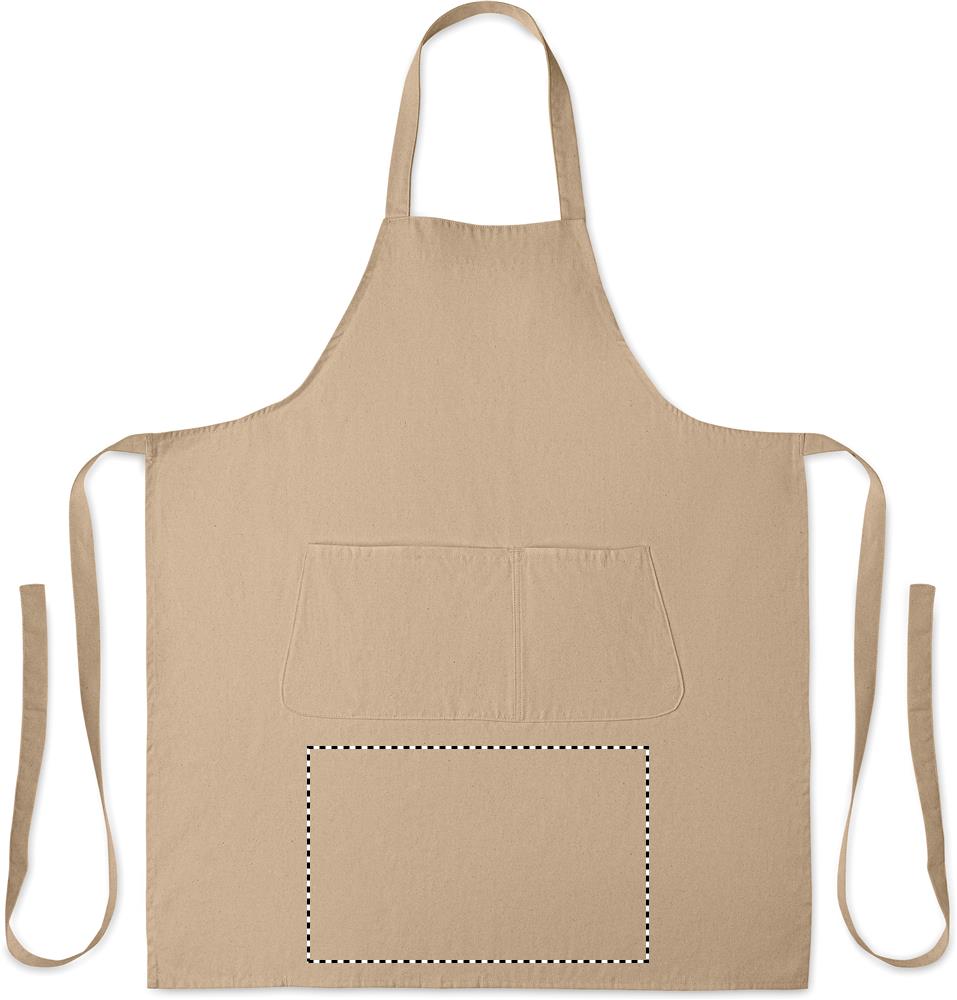 Grembiule in cotone biologico 2 front below pocket 65