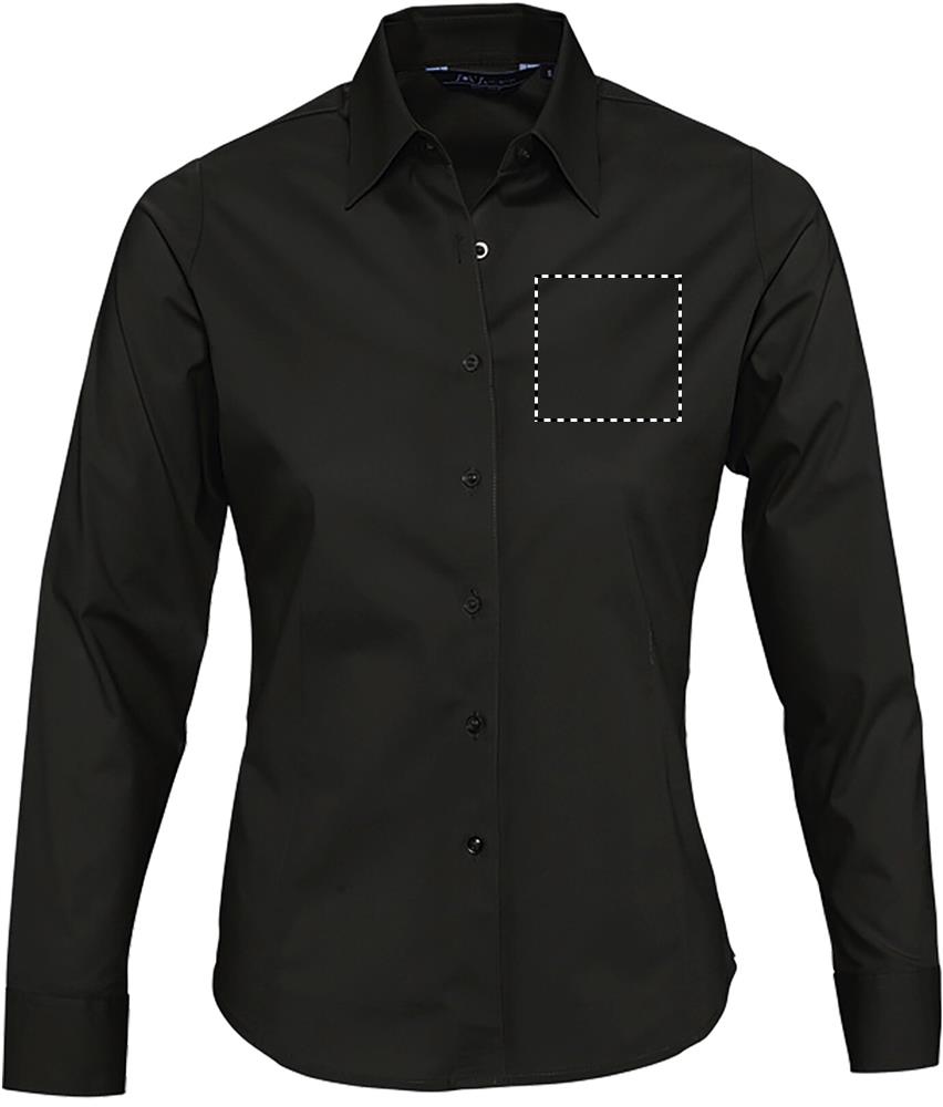 EDEN STRETCH WOMEN SHIRT chest left bk
