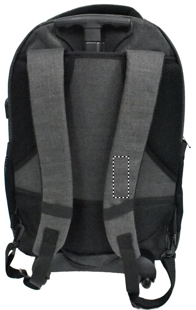Trolley backpack in 360D shoulder strap right 07