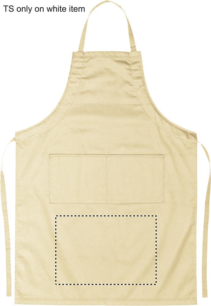 Adjustable apron front below pocket 13
